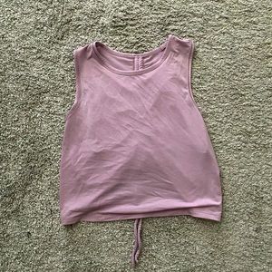 Lululemon cropped cinch tank top